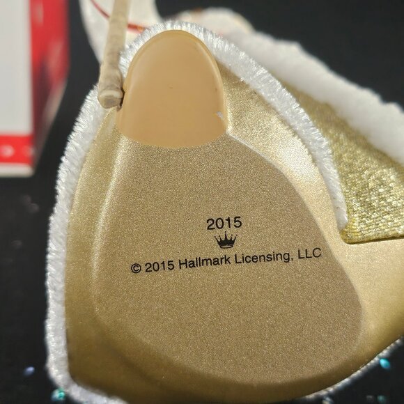 Hallmark Keepsake Father Christmas White And Gold Owl. Number 12 In Series - Picture 9 of 10